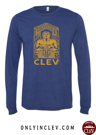 Cleveland Metallic Gold Guardian Long Sleeve T-Shirt - Only in Clev