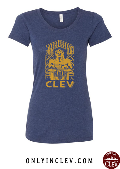 Cleveland Metallic Gold Guardian Womens T-Shirt - Only in Clev