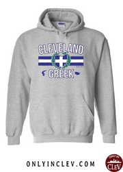 "Cleveland Greek" Design on Gray - Only in Clev