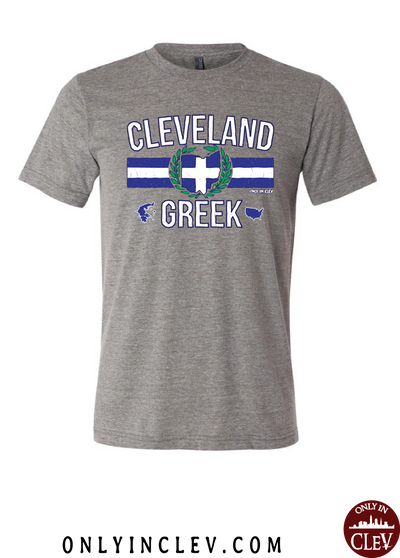 Cleveland-Greek Nationality Tee T-Shirt - Only in Clev