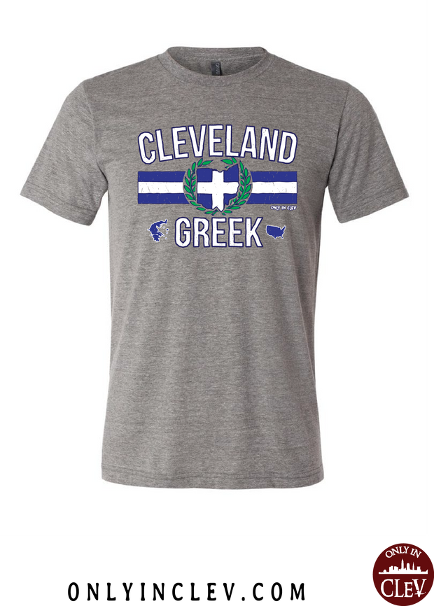 Cleveland-Greek Nationality Tee T-Shirt - Only in Clev