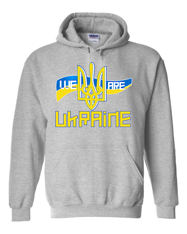 "We Are Ukraine" Design on Gray