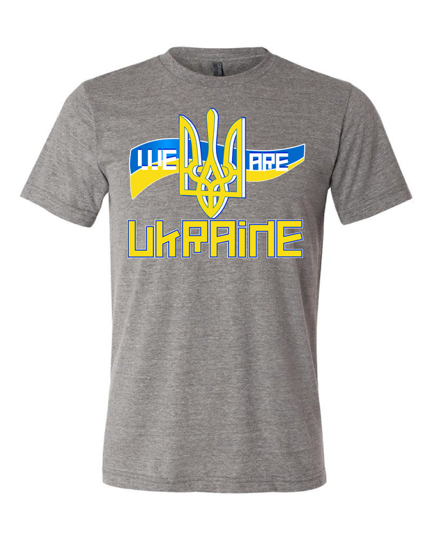 "We Are Ukraine" Design on Gray