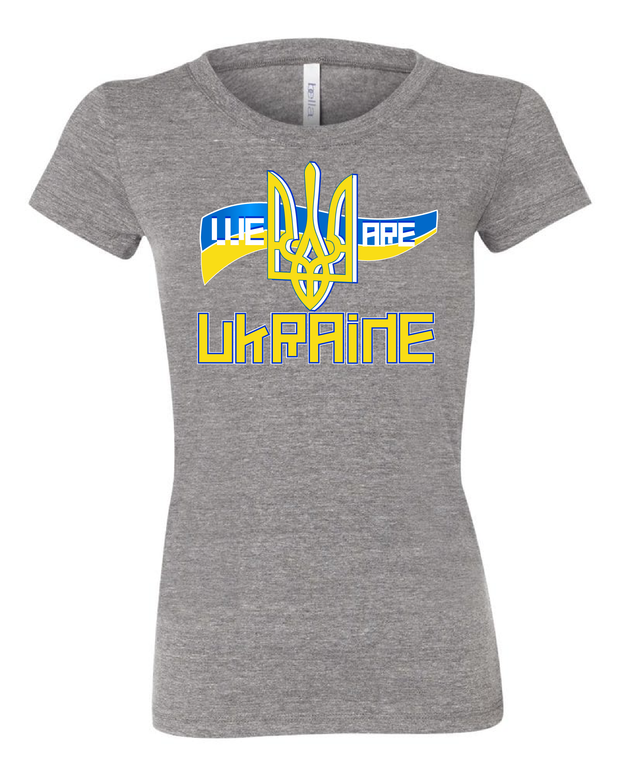 "We Are Ukraine" Design on Gray