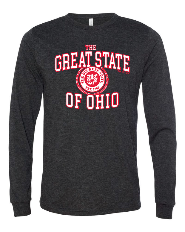 "Great State of Ohio" Design on Black - Only in Clev