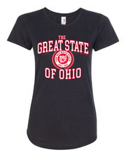 "Great State of Ohio" Design on Black - Only in Clev