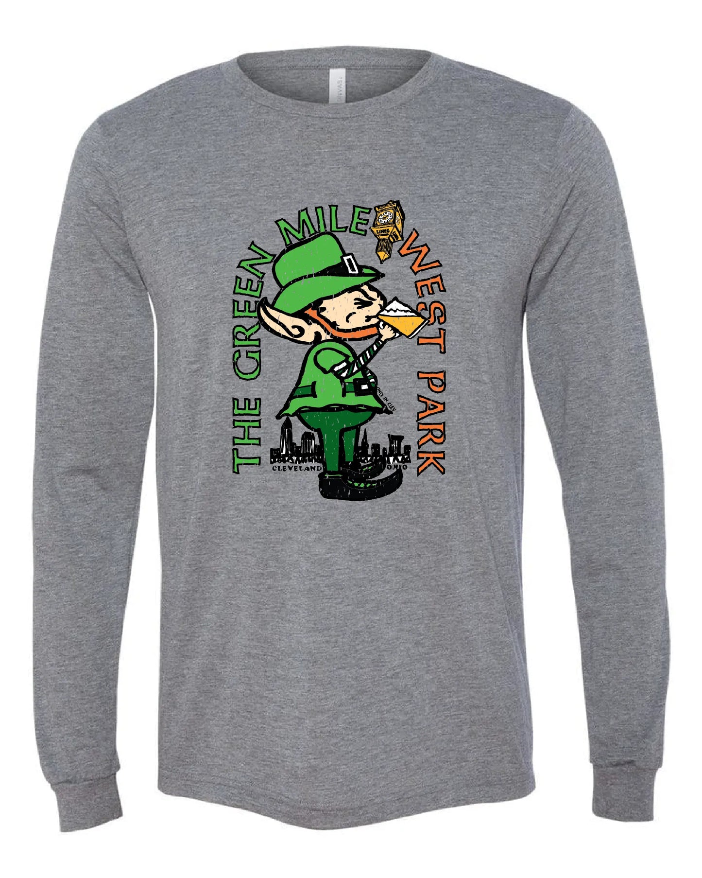 "Green Mile West Park Shirt" on Grey - Only in Clev