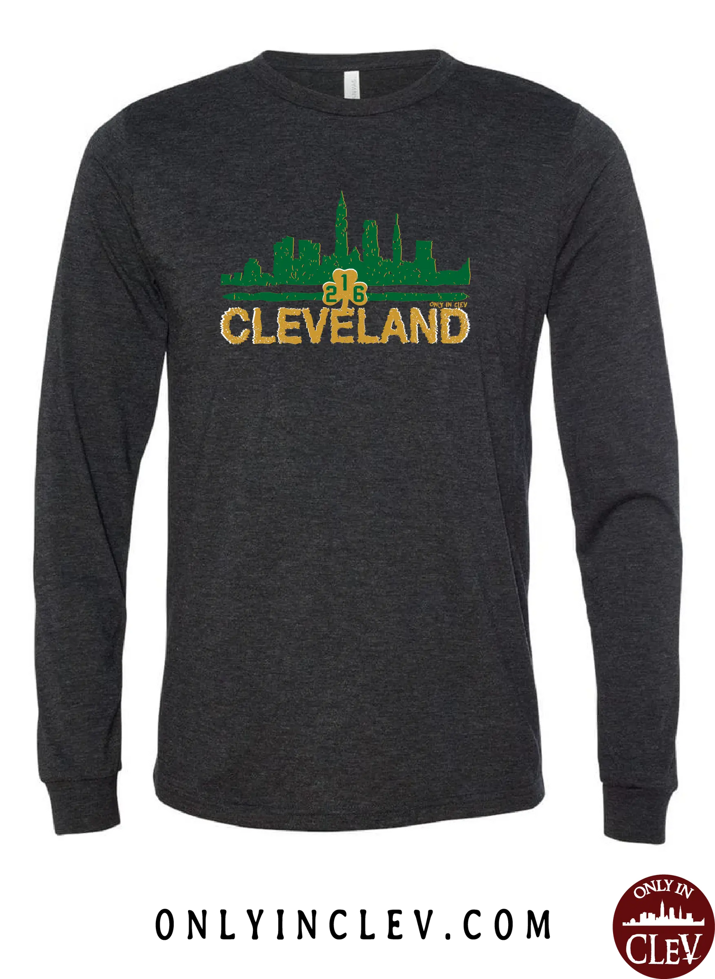"Cleveland Irish Skyline" design on Black - Only in Clev