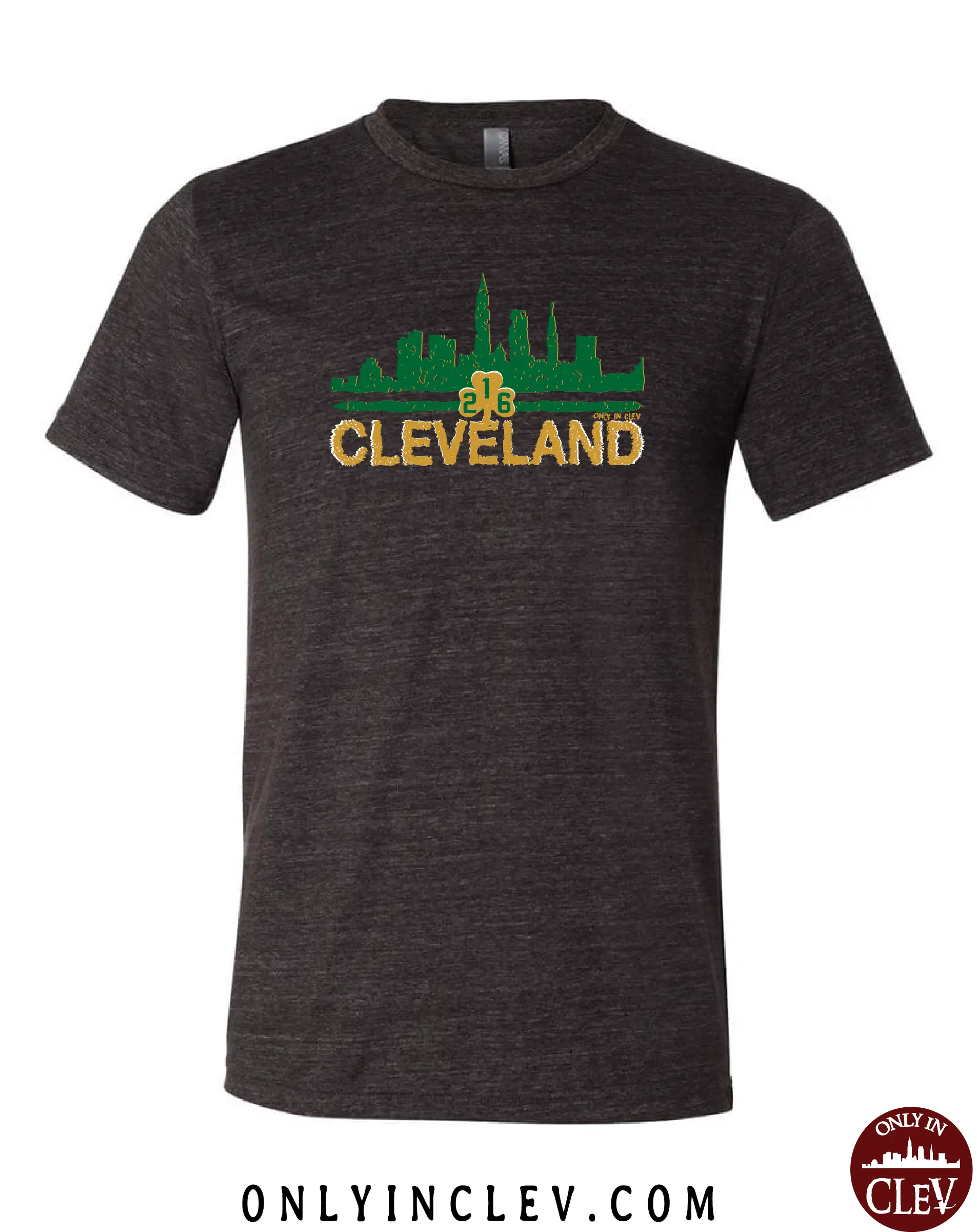 "Cleveland Irish Skyline" design on Black - Only in Clev