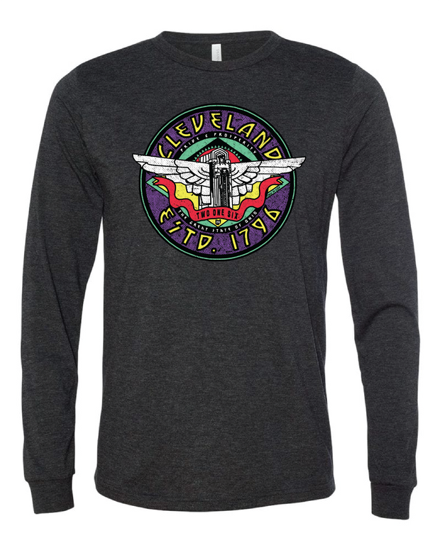 "Cleveland Guardian Angel" design on Black