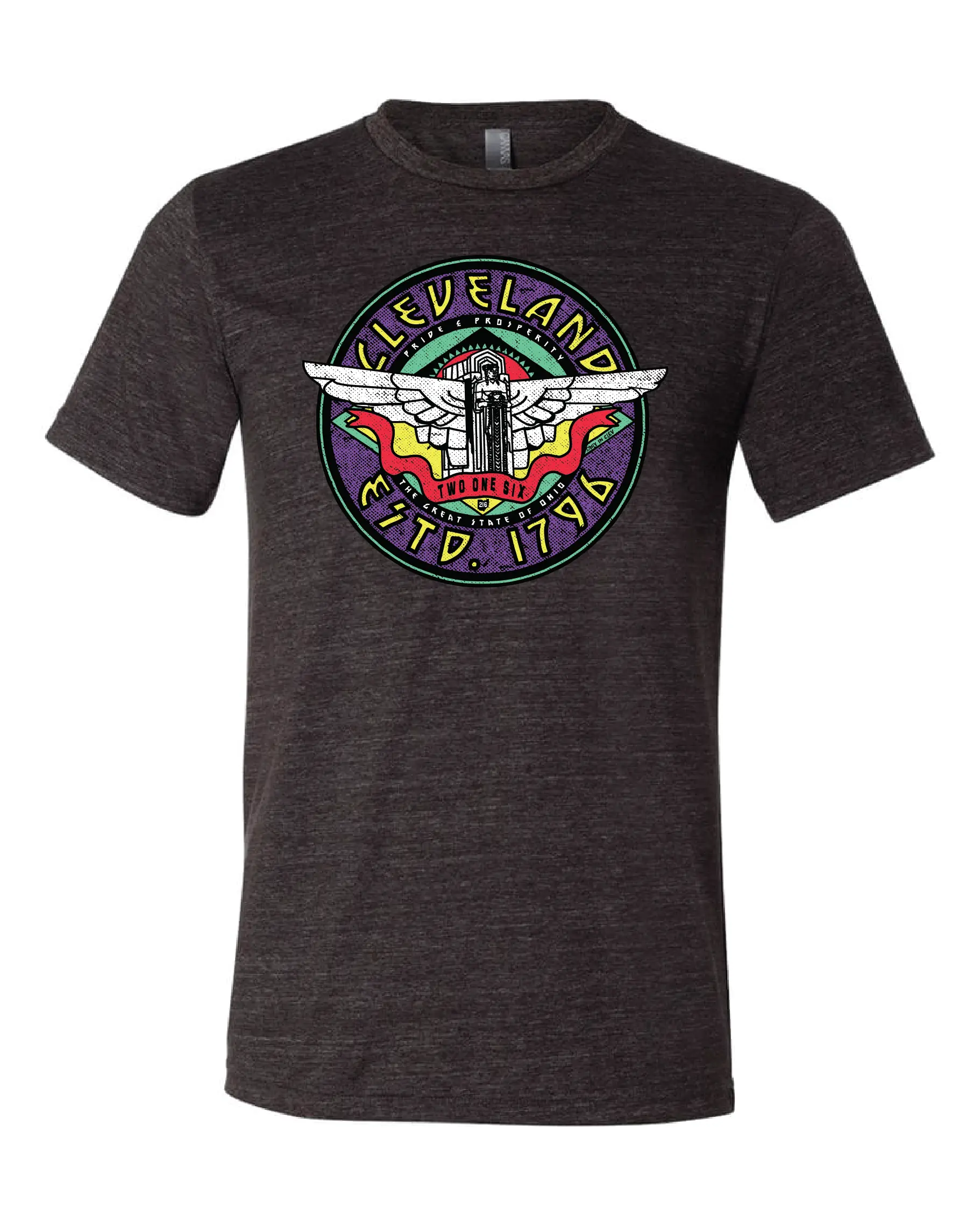 "Cleveland Guardian Angel" design on Black - Only in Clev 3XL-Men-s-Short-Sleeve-T-Shirt