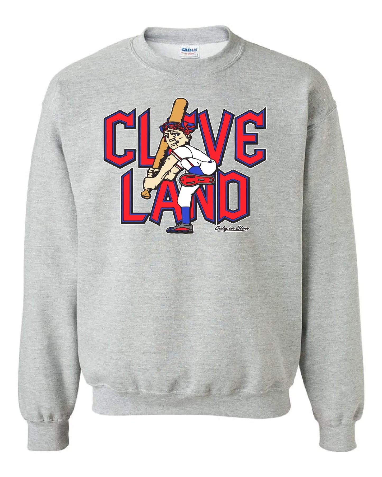 "Cleveland Baseball Guardian Slugger" Design on Gray - Only in Clev 