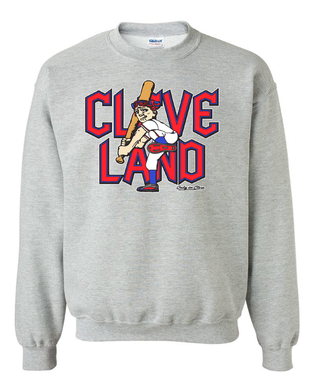 "Cleveland Baseball Guardian Slugger" Design on Gray