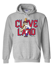 "Cleveland Baseball Guardian Slugger" Design on Gray