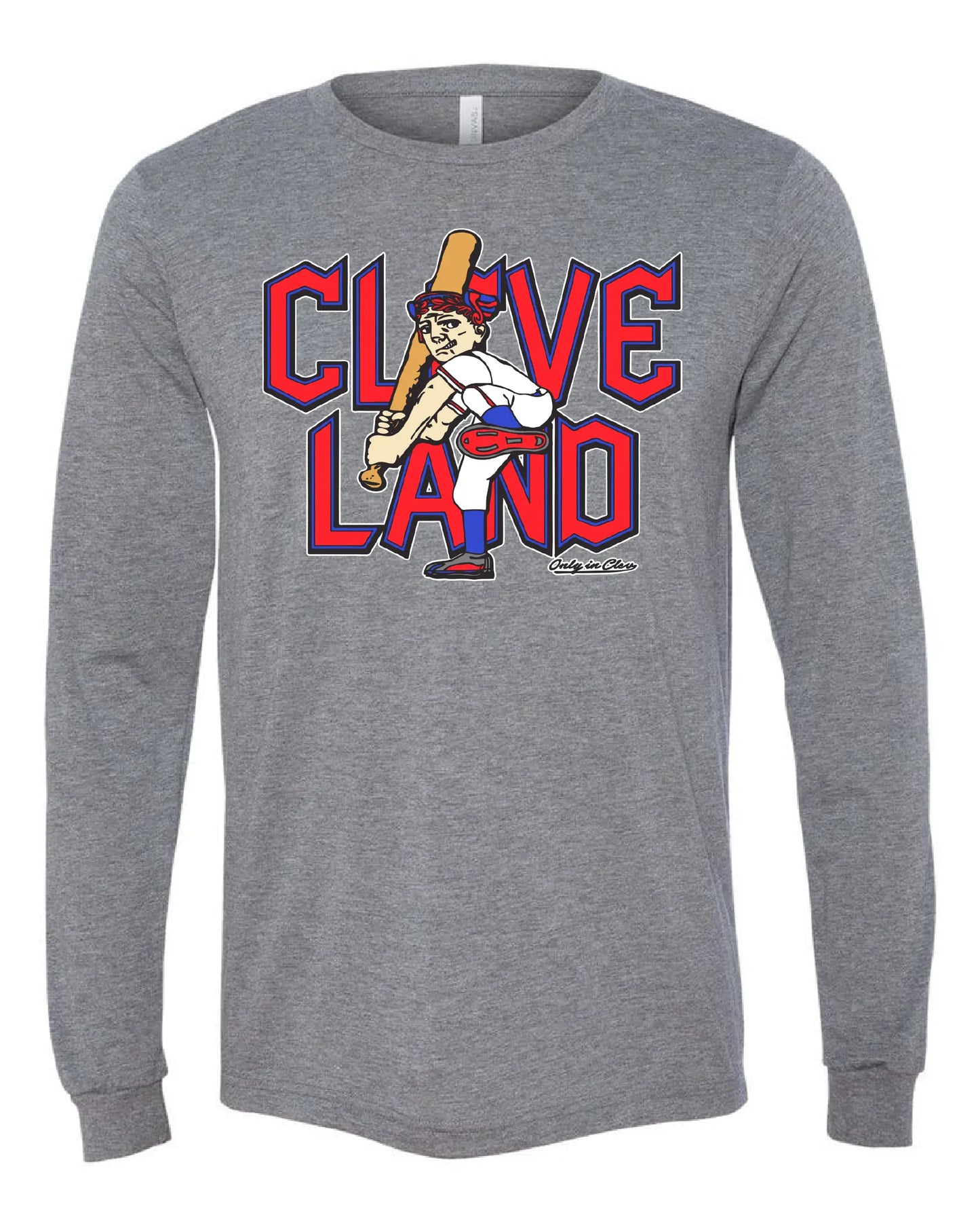 "Cleveland Baseball Guardian Slugger" Design on Gray - Only in Clev 