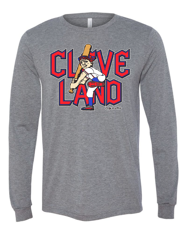 "Cleveland Baseball Guardian Slugger" Design on Gray