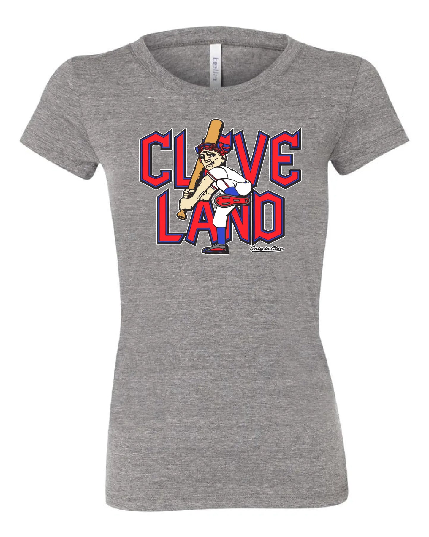 "Cleveland Baseball Guardian Slugger" Design on Gray - Only in Clev 
