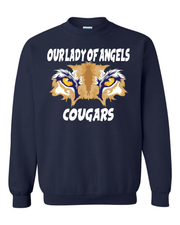 "Our Lady of Angels Cougar" Design on Navy