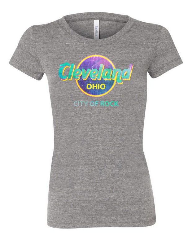 Cleveland Rocks" Design on Gray