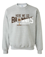 Here We Go Brownies Radio Show Design on Gray - Only in Clev