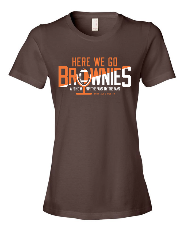 Here We Go Brownies Radio Show Design on Brown - Only in Clev