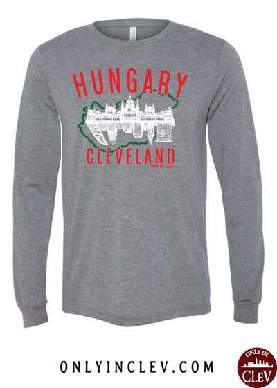Cleveland Hungarian-Nationality Tee Long Sleeve T-Shirt - Only in Clev