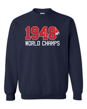1948 World Champs" Baseball Design on Navy