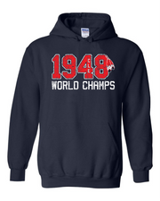 1948 World Champs" Baseball Design on Navy