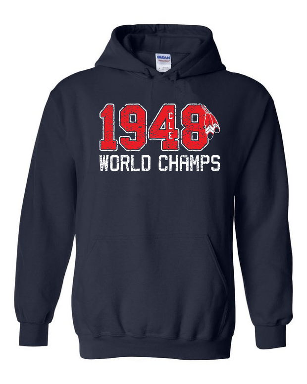 1948 World Champs" Baseball Design on Navy