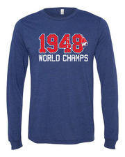 1948 World Champs" Baseball Design on Navy