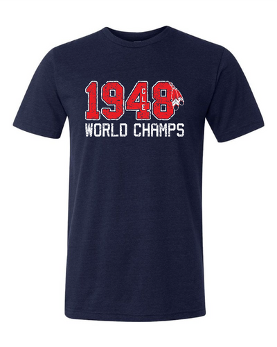 1948 World Champs" Baseball Design on Navy