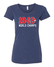 1948 World Champs" Baseball Design on Navy