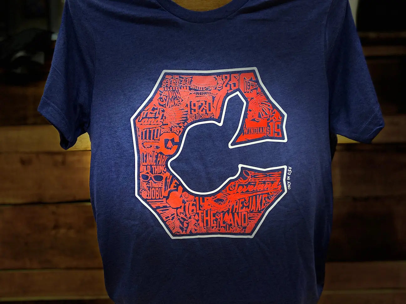 "Cleveland Block C" Baseball Design on Navy - Only in Clev