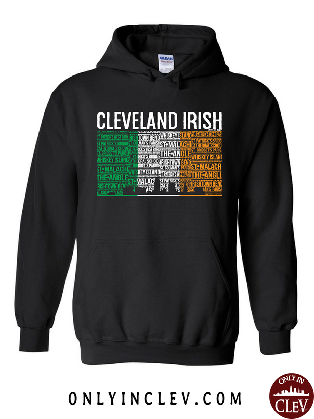 Cleveland Irish Flag with the Skyline Hoodie - Only in Clev