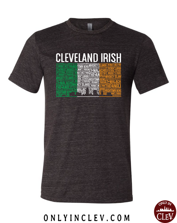 Cleveland Irish Flag with the Skyline T-Shirt - Only in Clev