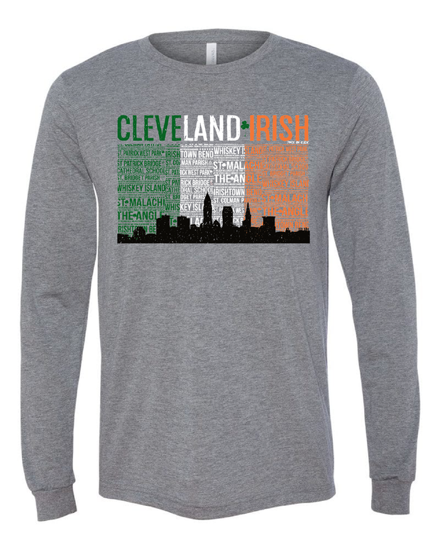 "Cleveland Irish Flag" design on Grey - Only in Clev