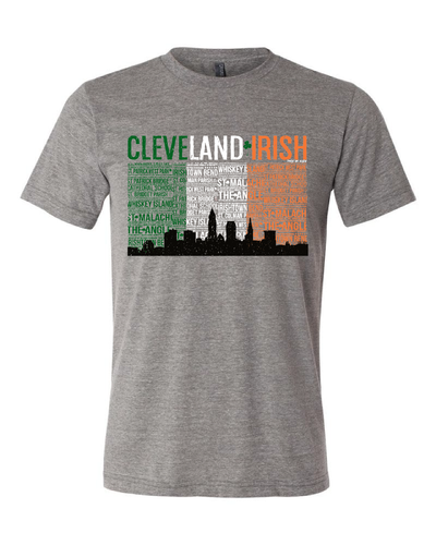 "Cleveland Irish Flag" design on Grey - Only in Clev