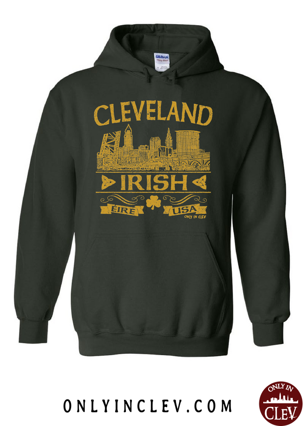 "Cleveland Irish" Design on Emerald Green - Only in Clev