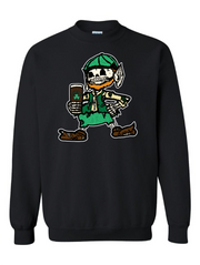 "Cleveland Irish Skull" Design on black