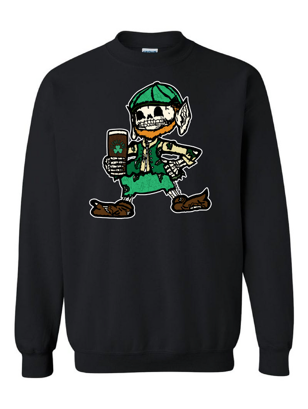 "Cleveland Irish Skull" Design on black