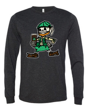 "Cleveland Irish Skull" Design on black