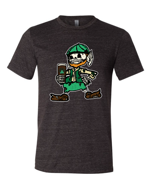 "Cleveland Irish Skull" Design on black