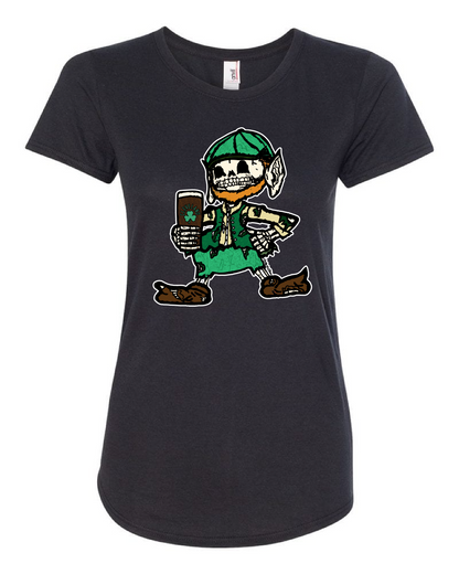 "Cleveland Irish Skull" Design on black - Only in Clev 