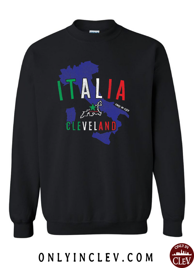 "Italia Cleveland" Design on Black - Only in Clev