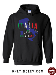 "Italia Cleveland" Design on Black - Only in Clev