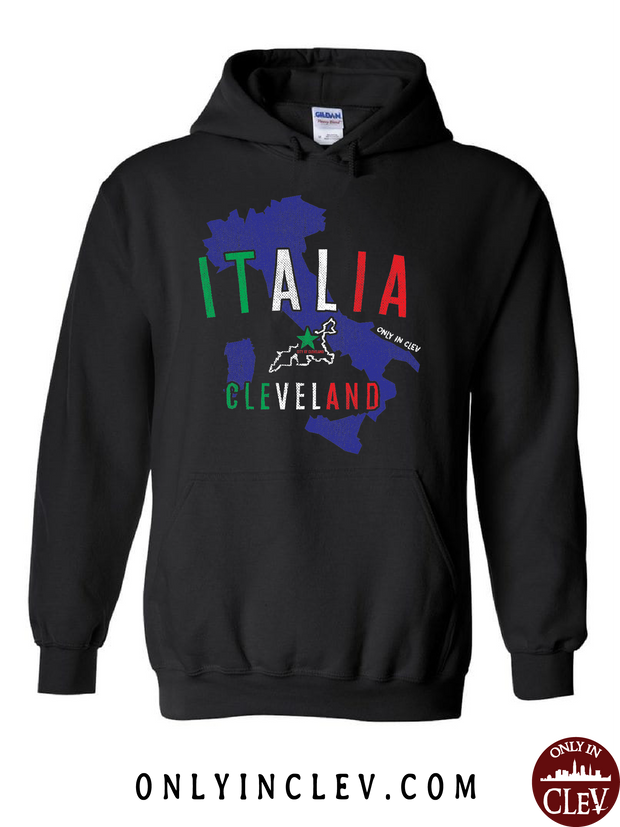 "Italia Cleveland" Design on Black - Only in Clev