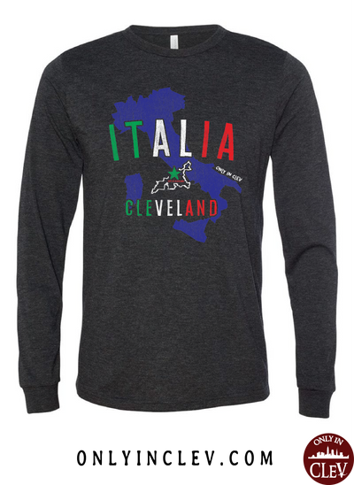 Italia-Cleveland Long Sleeve T-Shirt - Only in Clev