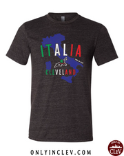 "Italia Cleveland" Design on Black - Only in Clev