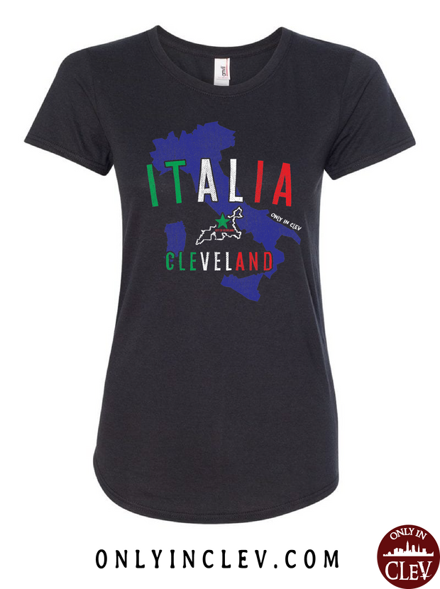 "Italia Cleveland" Design on Black - Only in Clev