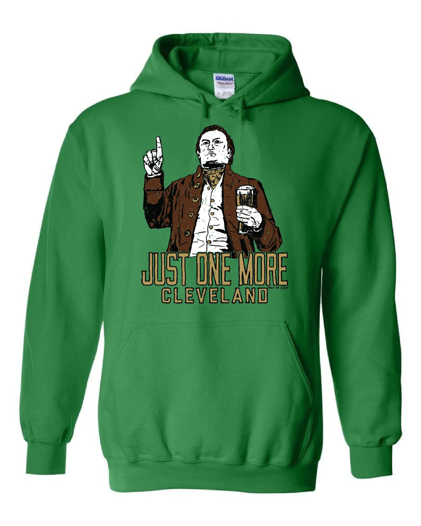"Just One More Cleveland" on Green - Only in Clev 3XL-Hoodies